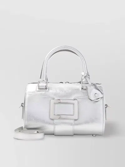 Roger Vivier Mini Bowling Leather Tote Bag