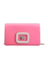Roger Vivier Mini Buckle Shoulder Bag In Pink