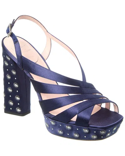 ROGER VIVIER ROGER VIVIER MINI PLATFORM SATIN SANDAL