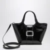 Roger Vivier Mini Viv Chock Tote Bag In Patent