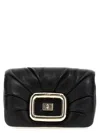 Roger Vivier 'mini Viv' Choc' Crossbody Bag In Black