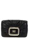 Roger Vivier Black Viv Choc Mini Bag In Leather In Black