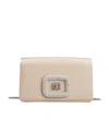 Roger Vivier Viv' Choc Jewel Mini Bag In Satin In Nude