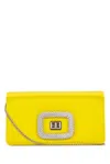 Roger Vivier Mini Viv Choc Jewel Crossbody Bag In Red