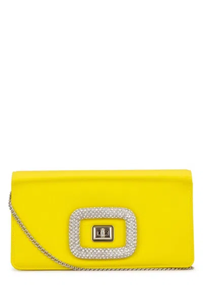 Roger Vivier Mini Viv Choc Jewel Crossbody Bag In Red