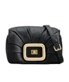 Roger Vivier Women's Leather Bag With Gold Hardware In Black