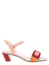 Roger Vivier Multicolor Ankle Strap Heels In Multicolor