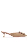 Roger Vivier Mule Viv In The City Brown Buckle