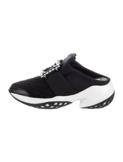 Pre-owned Roger Vivier Neoprene Lace Pattern Sneakers In Multi