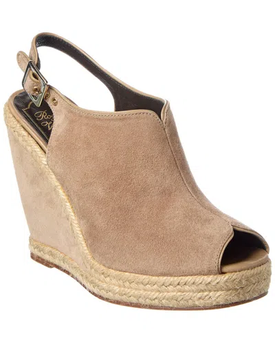 Roger Vivier New Cordella Suede Wedge Sandal