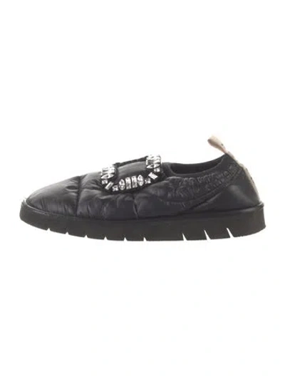 Pre-owned Roger Vivier Nylon Sneakers In Black