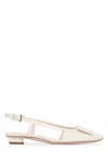 Roger Vivier 25mm Belle Vivier Slingback Pumps In White