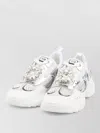 Roger Vivier On The Run Sneakers Crystal Buckle In Multi