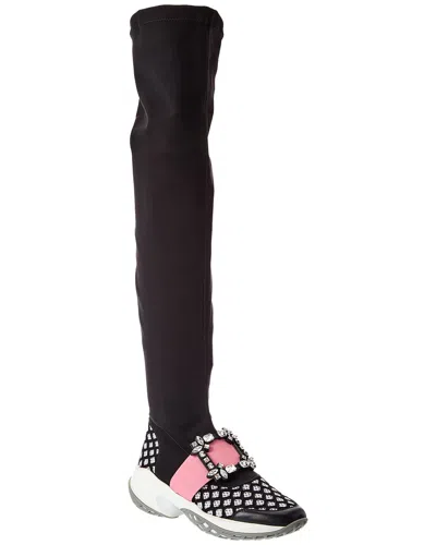 Roger Vivier Over-the-knee Sock Sneaker In Multi
