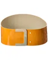 Roger Vivier Patent Belt In Brown