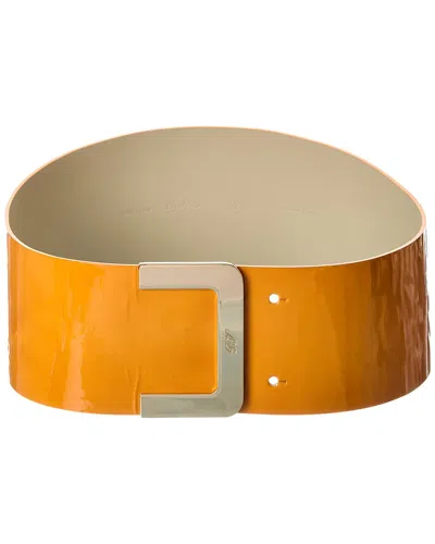 Roger Vivier Patent Belt In Brown