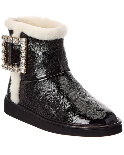 Roger Vivier Patent Boot In Black