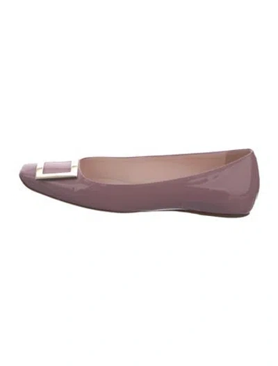 Pre-owned Roger Vivier Patent Leather Ballet Flats In Pink