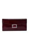 Roger Vivier Belle Vivier Wallet On Chain In Patent Leather In Purple