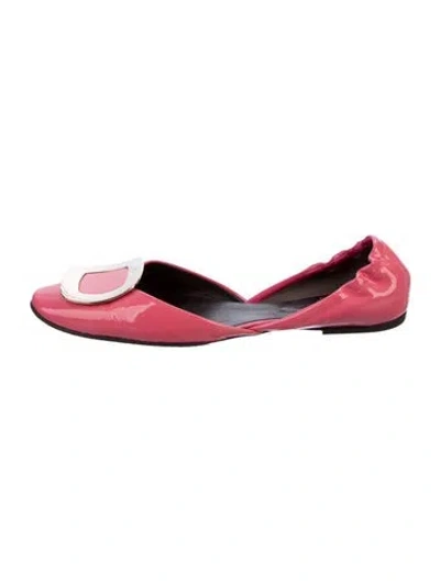 Pre-owned Roger Vivier Patent Leather D'orsay Flats
