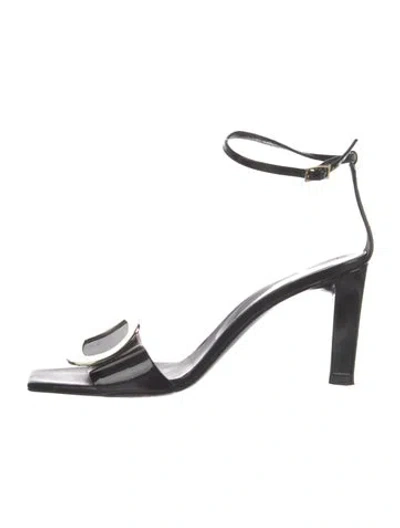 Pre-owned Roger Vivier Patent Leather D'orsay Pumps In Black