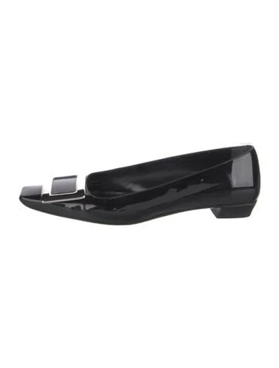 Pre-owned Roger Vivier Patent Leather Flats In Multi