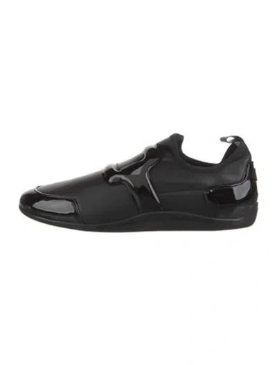 Pre-owned Roger Vivier Patent Leather Loafer Sneakers W/ Tags In Black