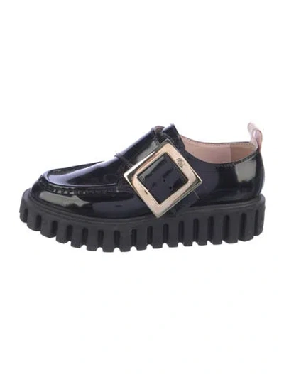 Pre-owned Roger Vivier Patent Leather Loafers In Blue