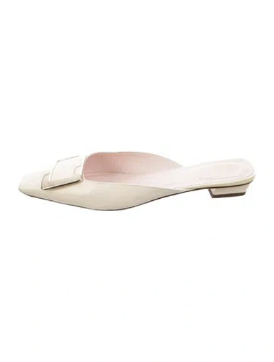 Pre-owned Roger Vivier Patent Leather Mules In Multi