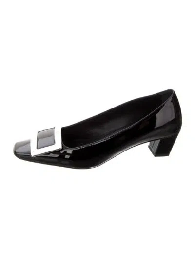 Pre-owned Roger Vivier Patent Leather Pumps In Black