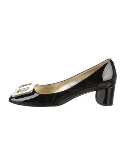 Pre-owned Roger Vivier Patent Leather Pumps In Black