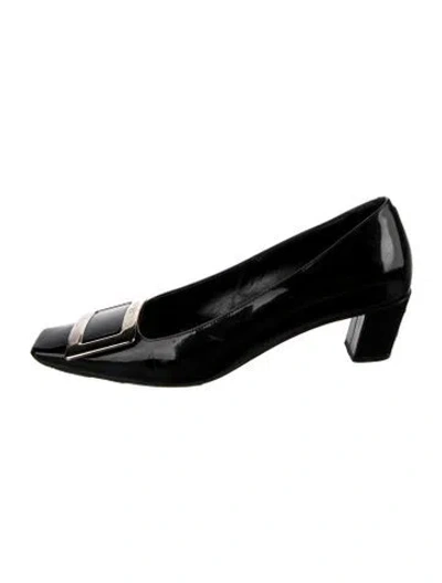Pre-owned Roger Vivier Patent Leather Pumps In Black