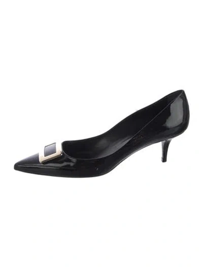 Pre-owned Roger Vivier Patent Leather Pumps In Black