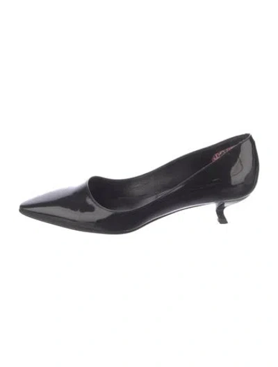 Pre-owned Roger Vivier Patent Leather Pumps In Black