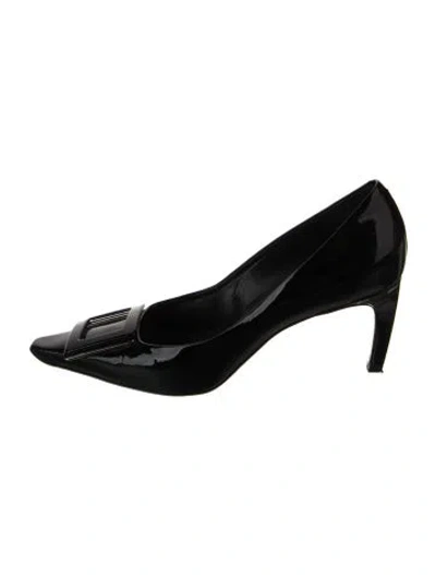 Pre-owned Roger Vivier Patent Leather Pumps In Black