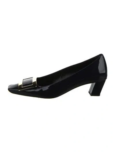 Pre-owned Roger Vivier Patent Leather Pumps In Black