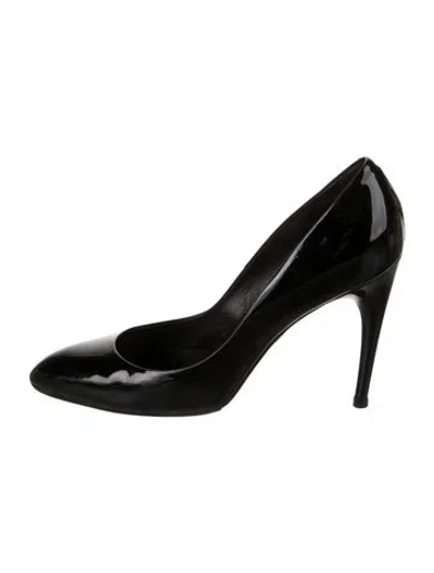 Pre-owned Roger Vivier Patent Leather Pumps In Black