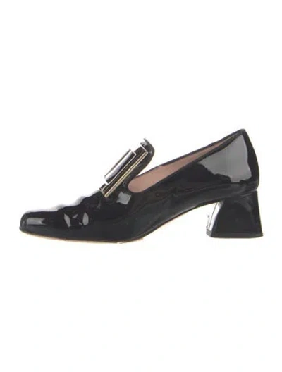 Pre-owned Roger Vivier Patent Leather Pumps In Black