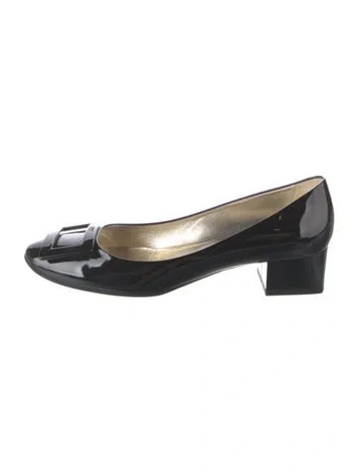 Pre-owned Roger Vivier Patent Leather Pumps In Black