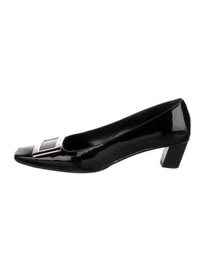 Pre-owned Roger Vivier Patent Leather Pumps In Black