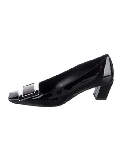 Pre-owned Roger Vivier Patent Leather Pumps In Black