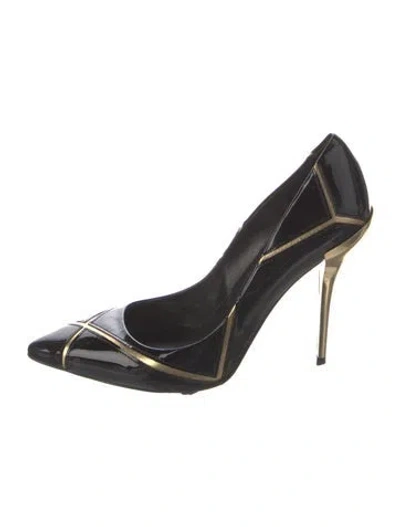 Pre-owned Roger Vivier Patent Leather Pumps In Black
