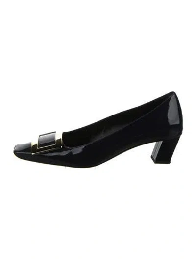 Pre-owned Roger Vivier Patent Leather Pumps In Black