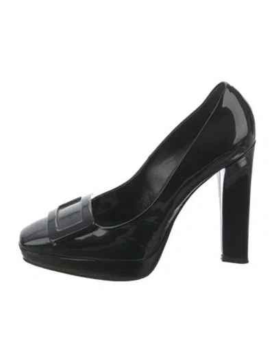Pre-owned Roger Vivier Patent Leather Pumps In Black