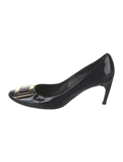 Pre-owned Roger Vivier Patent Leather Pumps In Blue