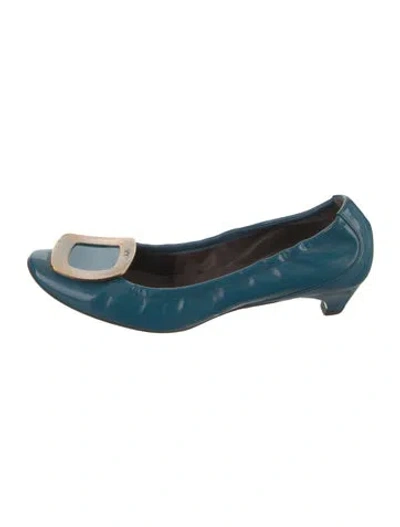 Pre-owned Roger Vivier Patent Leather Pumps In Blue