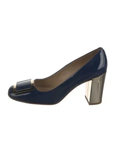 Pre-owned Roger Vivier Patent Leather Pumps In Blue