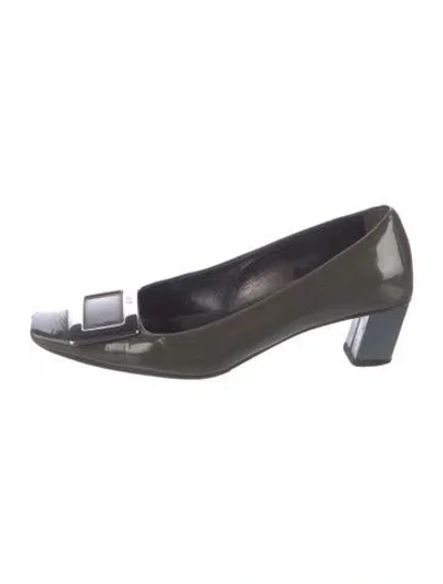 Pre-owned Roger Vivier Patent Leather Pumps In Blue