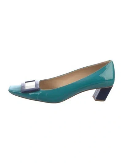 Pre-owned Roger Vivier Patent Leather Pumps In Blue