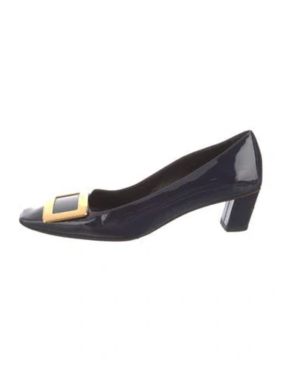 Pre-owned Roger Vivier Patent Leather Pumps In Blue
